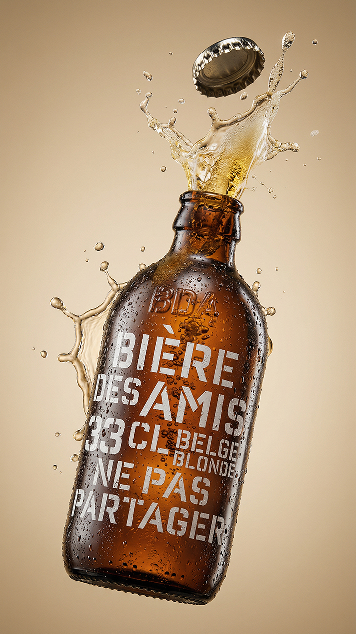 Bière des Amis beer bottle